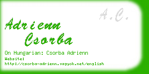 adrienn csorba business card